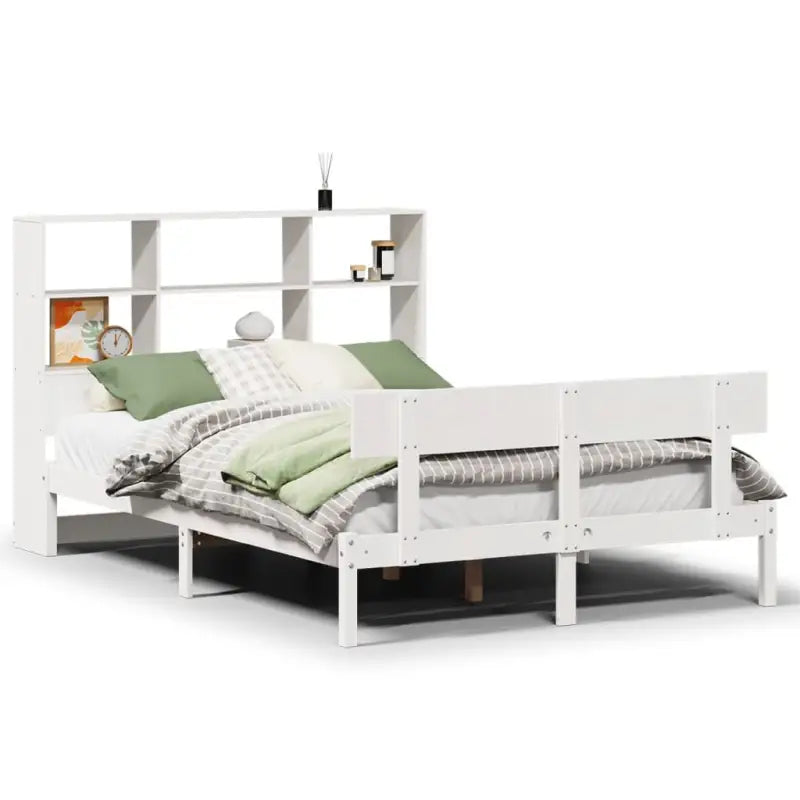 Boekenkastbed van massief grenenhout met optimale totale afmetingen - Bedden & bedframes