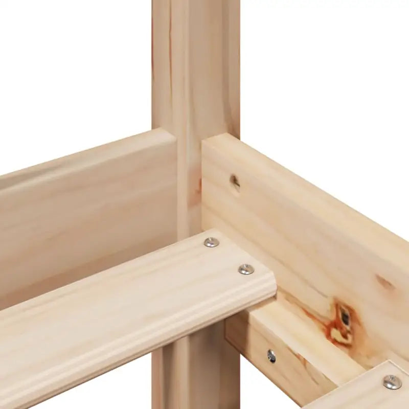 Boekenkastbed van massief grenenhout met optimale totale afmetingen - Bedden & bedframes