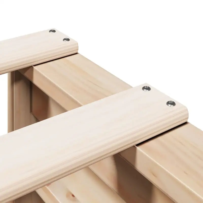 Boekenkastbed van massief grenenhout met praktische totale afmetingen - Bedden & bedframes