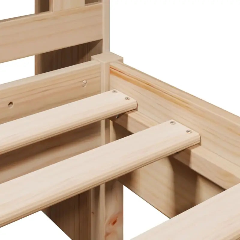 Boekenkastbed van massief grenenhout met ruime totale afmetingen - Bedden & bedframes