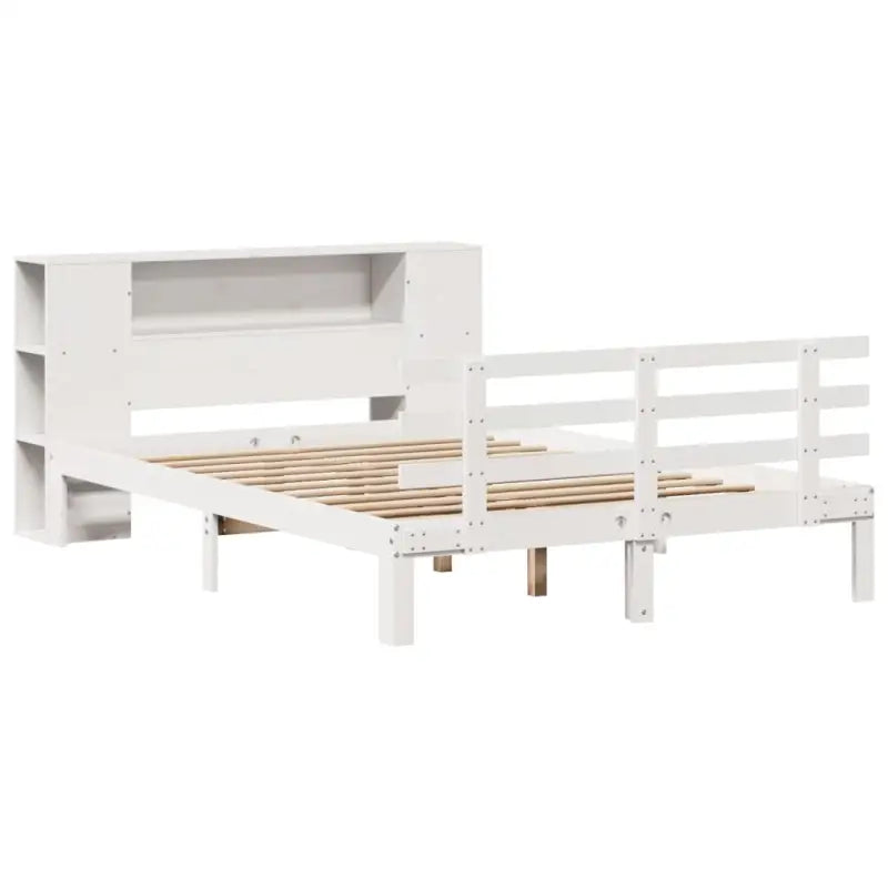 Boekenkastbed van massief grenenhout met ruime totale afmetingen - Bedden & bedframes