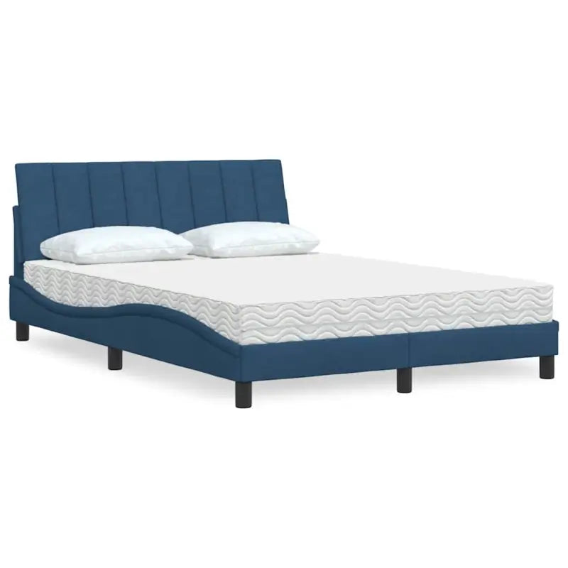 Boxspring nodig slaapcomfort met ademend vermogen en hanko montage vereist - Blauw / 120 x 200 cm - Bedden & bedframes