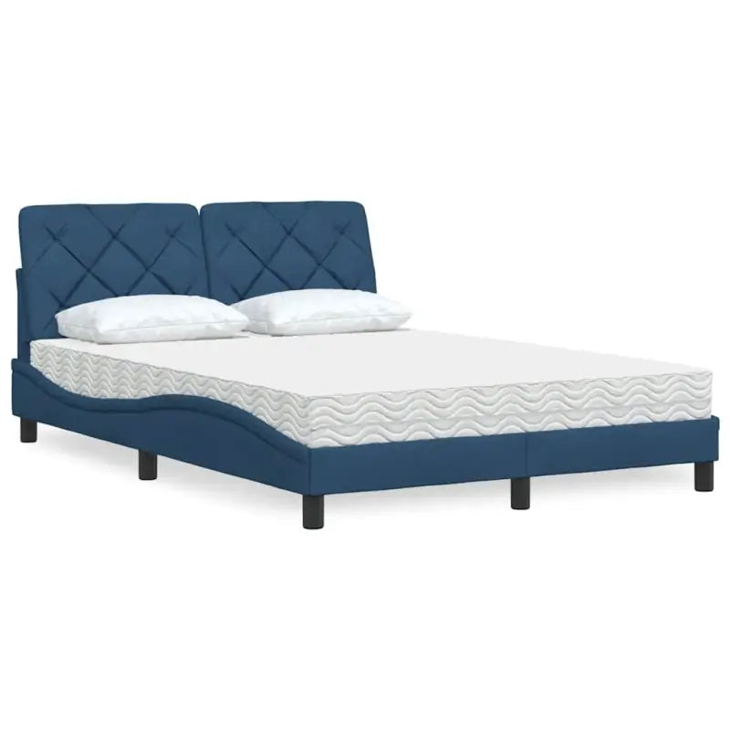 Boxspring nodig voor optimaal slaapcomfort met ademend vermogen - Blauw / 120 x 200 cm - Bedden & bedframes