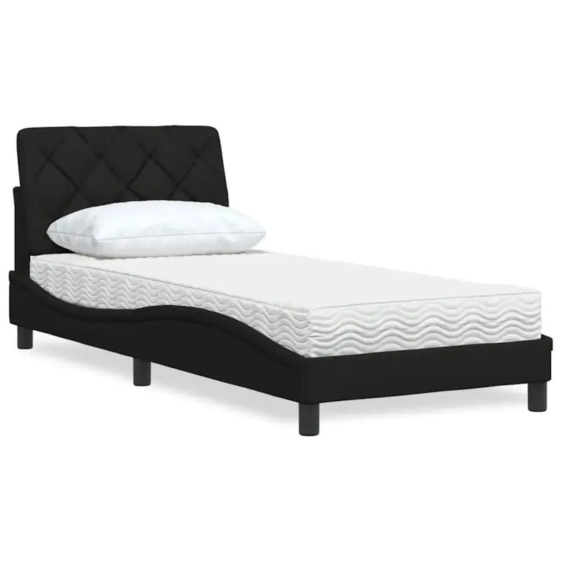 Boxspring nodig voor optimaal slaapcomfort met ademend vermogen - Zwart / 90 x 190 cm - Bedden & bedframes