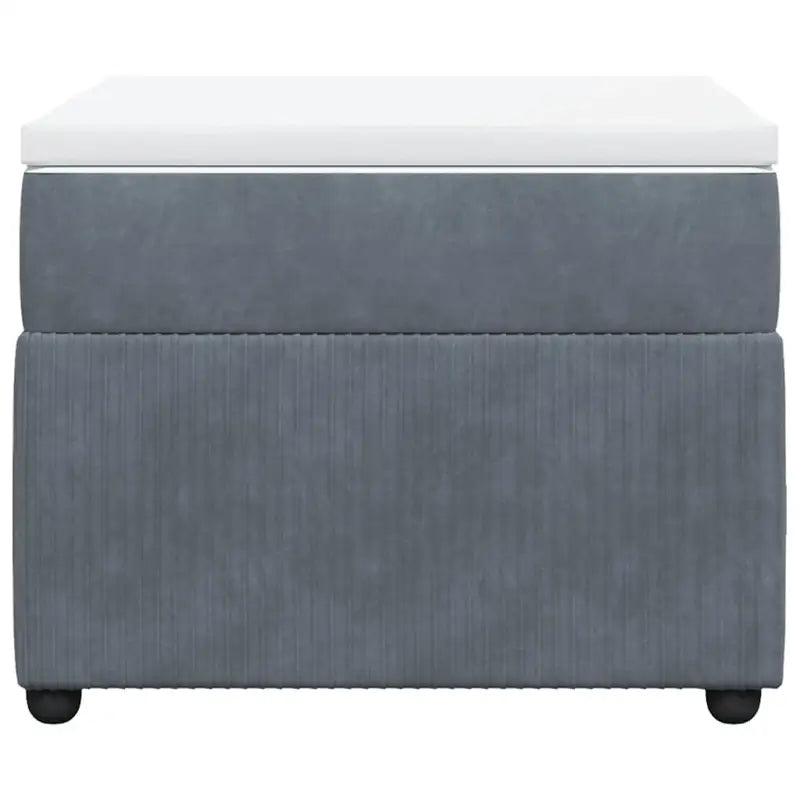 Boxspringbed in donkergrijs materiaal met zachte vulling voor rustgevende nachtrust - Bedden & bedframes