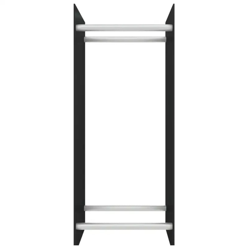 Brandhoutrek van stevig gehard glas en staal voor nette opslag - Brandhoutrekken & -dragers