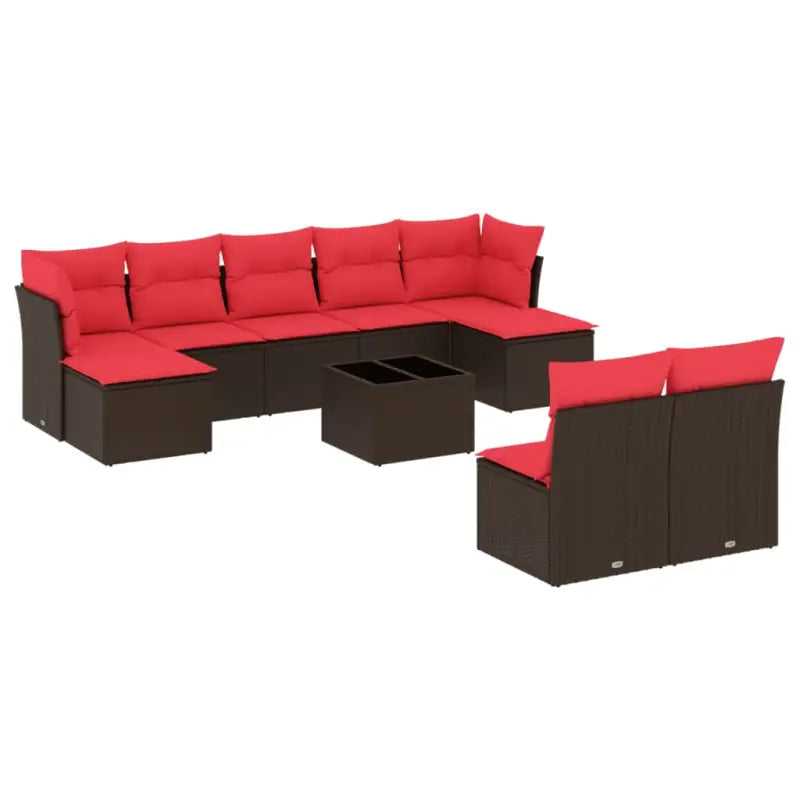 Bruin loungeset met gepoedercoat staal en waterdichte tas voor buitenplezier - Tuinsets