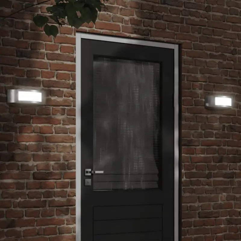 Buitenwandlamp IP44 klasse van roestvrij staal voor buitengebruik - Zilver / 2 / 1 - Buitenverlichting