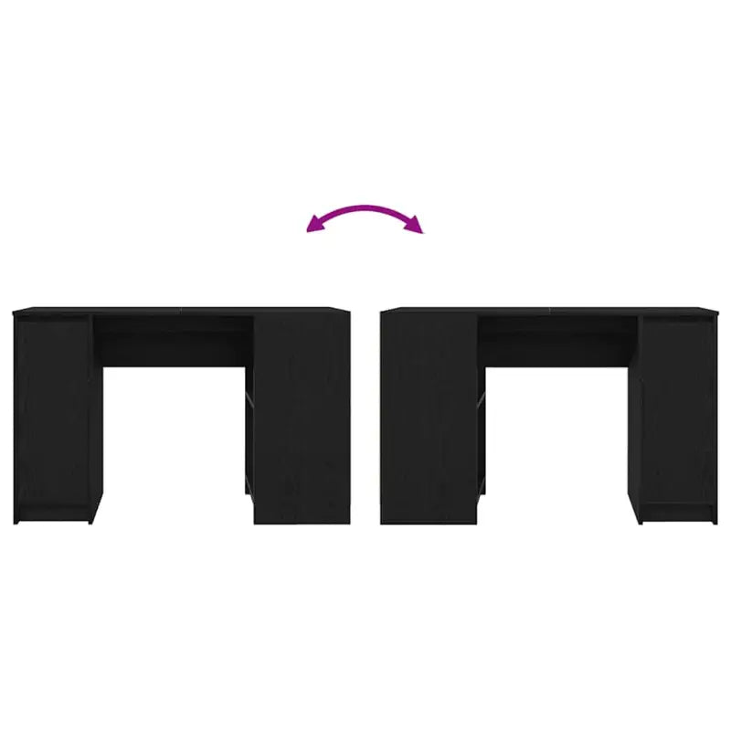 Bureaus van bewerkt hout voor binnen handbereik en georganiseerde ruimte - Bureaus