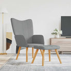 Chique en elegante relaxfauteuil met modern ontwerp - Lichtgrijs / 1 / Met voetensteun - Fauteuils & Relaxfauteuils
