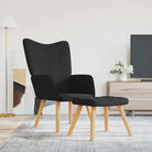 Chique en elegante relaxfauteuil met modern ontwerp - Zwart / 1 / Met voetensteun - Fauteuils & Relaxfauteuils