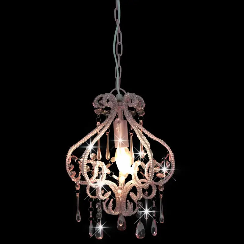 Chique plafondlamp met glinsterende kralen voor een opvallend interieur - Lampen