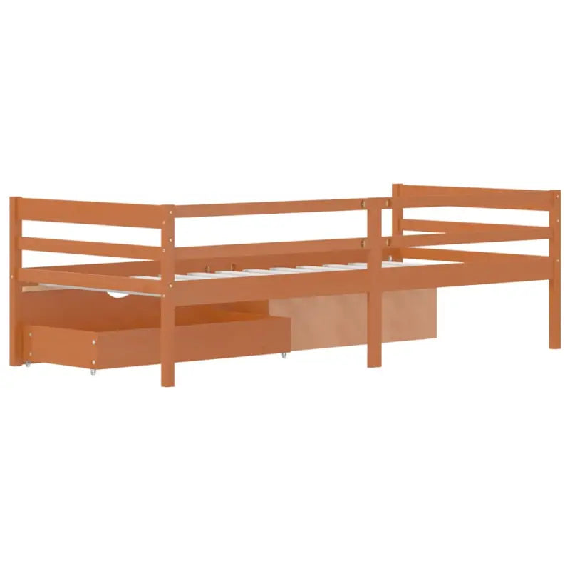 Comfortabel bedframe van massief grenenhout voor heerlijke nachtrust - Honingbruin - Bedden & bedframes