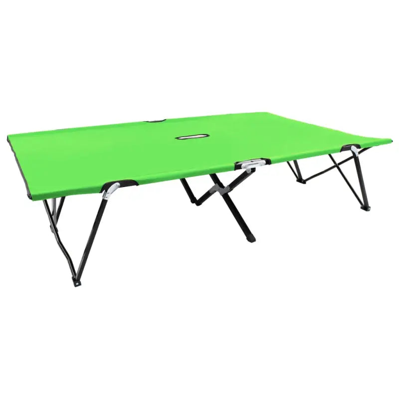 Comfortabel inklapbaar kampeerbed met 600d polyester stof - Groen / 1 - Ligstoelen