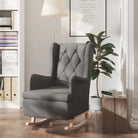 Comfortabele fauteuil met voetenbank voor ontspanning - Donkergrijs / 1 / Zonder voetensteun - Fauteuils &
