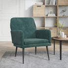 Comfortabele fluwelen relaxfauteuil voor ultiem ontspanning Gevoel - Donkergroen / 1 - Fauteuils & Relaxfauteuils