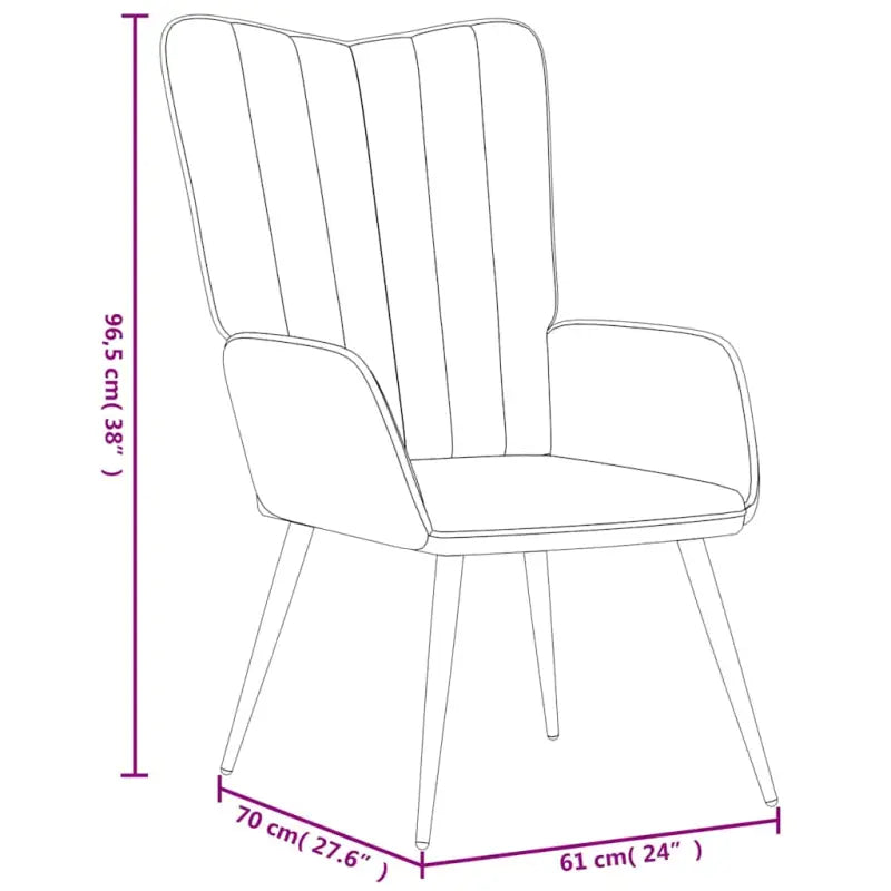 Comfortabele gestoffeerde relaxfauteuil met elegante lijnen - Fauteuils & Relaxfauteuils