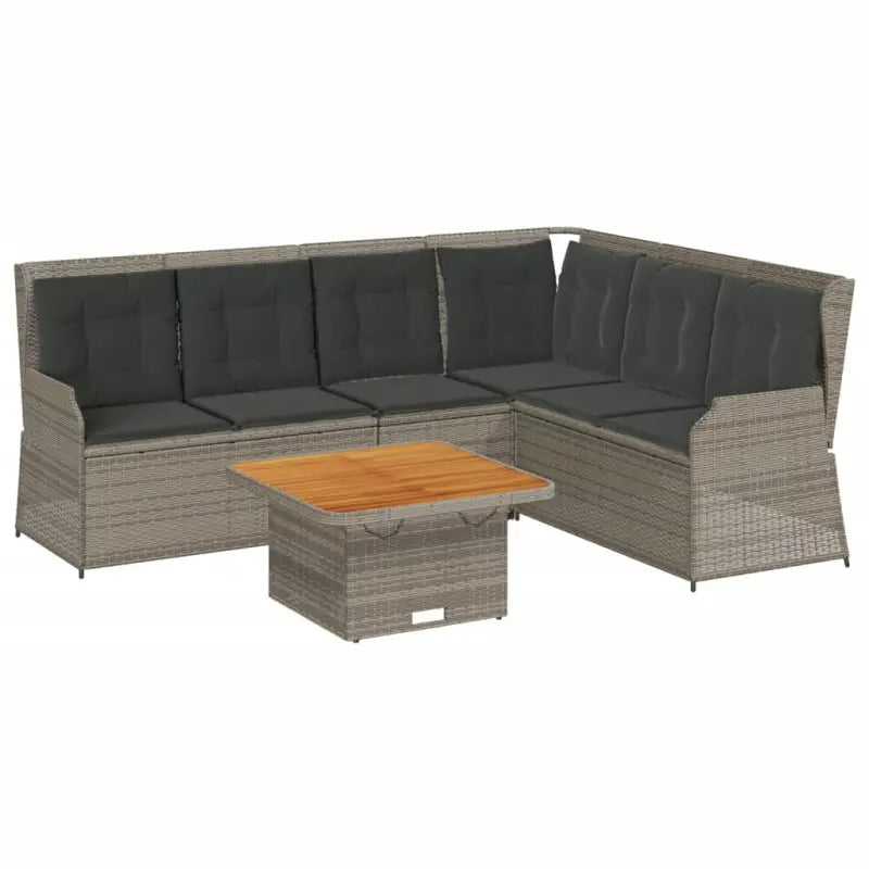 Comfortabele loungeset met verstelbare tuinbank van gepoedercoat staal - Tuinsets