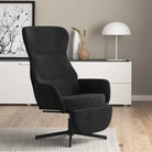 Comfortabele relaxstoel met voetensteun voor ontspanning - Zwart / 1 / Met voetensteun - Fauteuils & Relaxfauteuils
