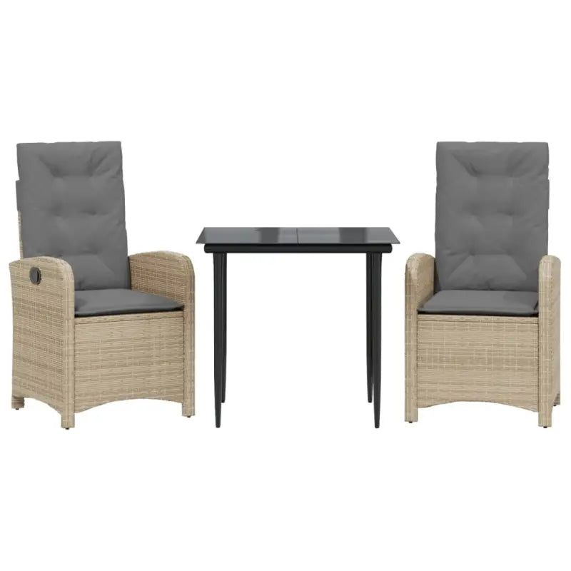 Comfortabele tuinset met poly rattan en gemakkelijk schoon te maken - Tuinsets