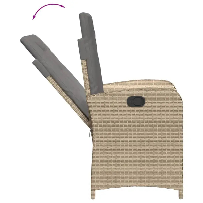 Comfortabele tuinset met poly rattan en gemakkelijk schoon te maken - Tuinsets