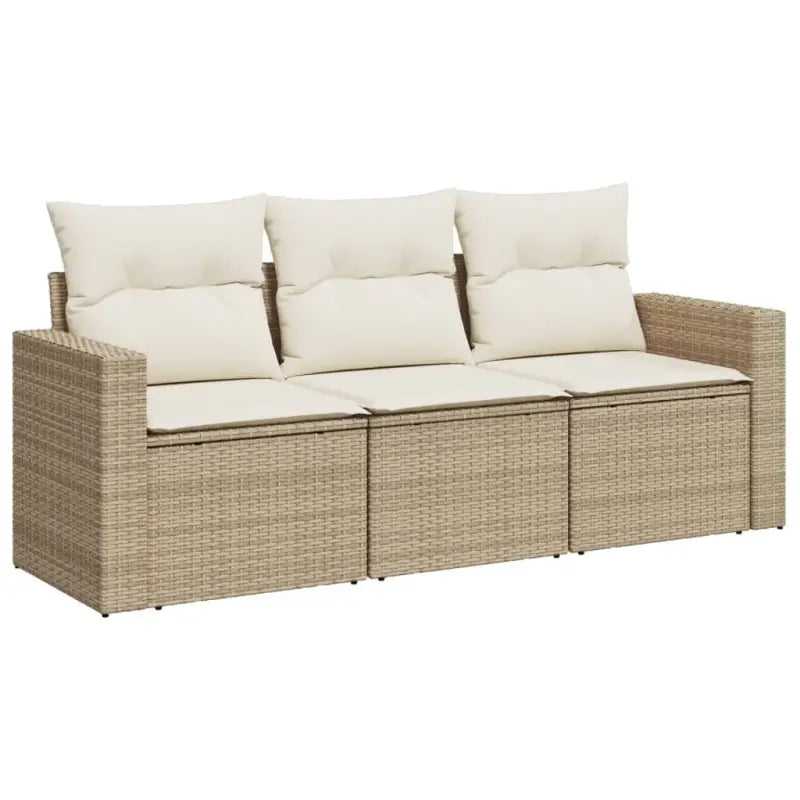 Comfortabele tuinset met poly rattan en gepoedercoat staal afmetingen - Tuinsets