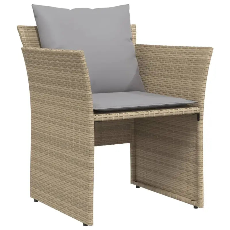 Comfortabele tuinstoel met poly rattan en zachte materiaal vulling - Tuinsets