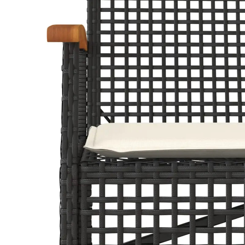 Comfortabele tuinstoelen van poly rattan met wasbare hoes - Tuinbanken