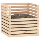 Compostbak met grote inhoud van massief grenenhout - Compostbakken