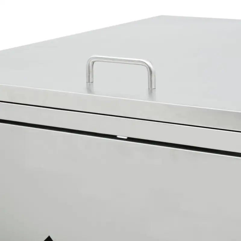 Containerberging voor afvalcontainer met handige ventilatieopeningen in roestvrij staal - Containerbergingen