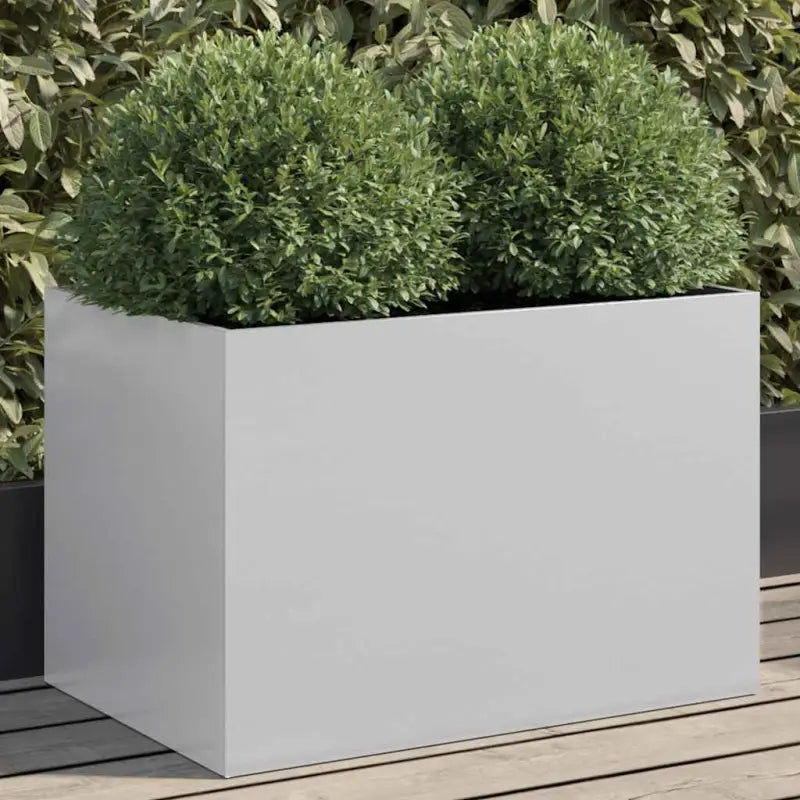 Cortenstalen plantenbakken voor tuin balkon en terras - Gegalvaniseerd staal/Grijs / 62 x 40 x 39 cm / 1 - Bloempotten