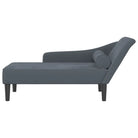 Darkgrijs materiaal chaise longue voor ultiem comfort en ontspanning - Chaises longues