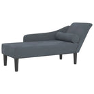 Darkgrijs materiaal chaise longue voor ultiem comfort en ontspanning - Chaises longues