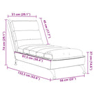 Decoratieve chaise longue met multiplex lattenbodem en duurzame stof - Chaises longues