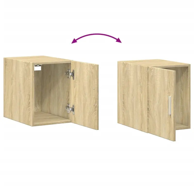 Decoratieve en praktische wandkast van bewerkt hout - Dressoirs & buffetkasten