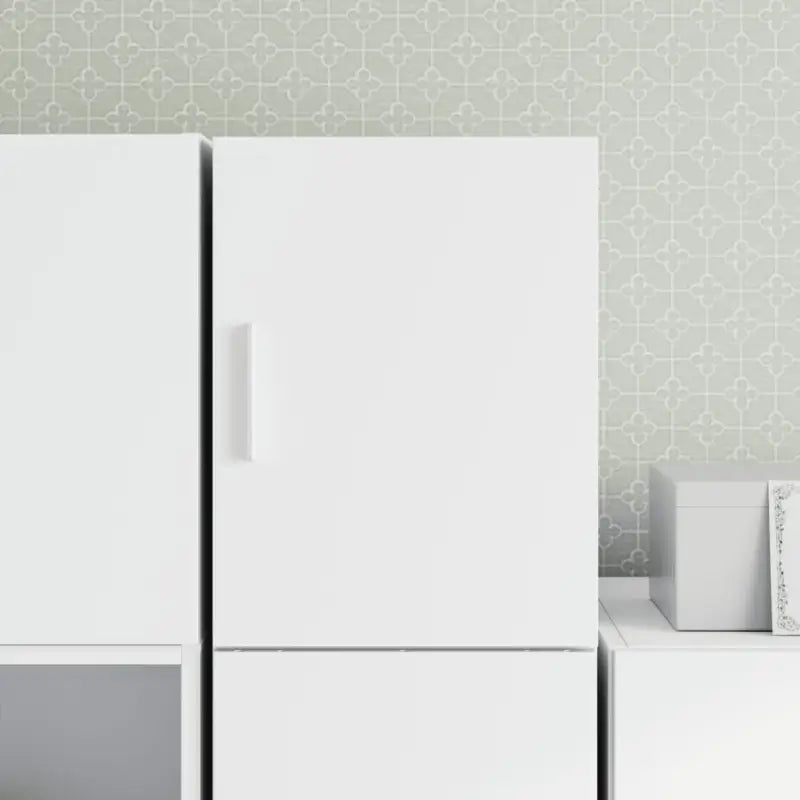 Decoratieve en praktische wandkast van bewerkt hout - Wit / 1 - Dressoirs & buffetkasten