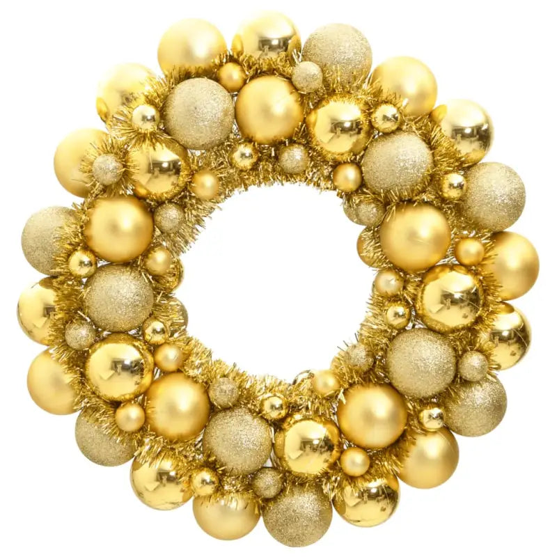 Decoratieve Kerstkrans voor een feestelijke en heldere sfeer - Goud / 1 - Decoratie voor feestdagen