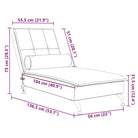 Decoratieve massage chaise longue met multiplex lattenbodem en fluweel gevoel - Chaises longues