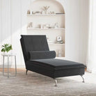Decoratieve massage chaise longue met multiplex lattenbodem en fluweel gevoel - Chaises longues