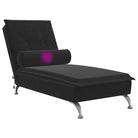 Decoratieve massage chaise longue met multiplex lattenbodem en fluweel gevoel - Chaises longues