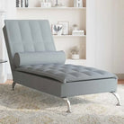 Decoratieve massage chaise longue voor een gezellige interieurvoetnoot - Lichtgrijs / 1 - Chaises longues