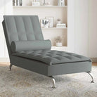Decoratieve massage chaise longue voor een gezellige interieurvoetnoot - Donkergrijs / 1 - Chaises longues