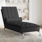 Decoratieve massage chaise longue voor een gezellige interieurvoetnoot - Zwart / 1 - Chaises longues