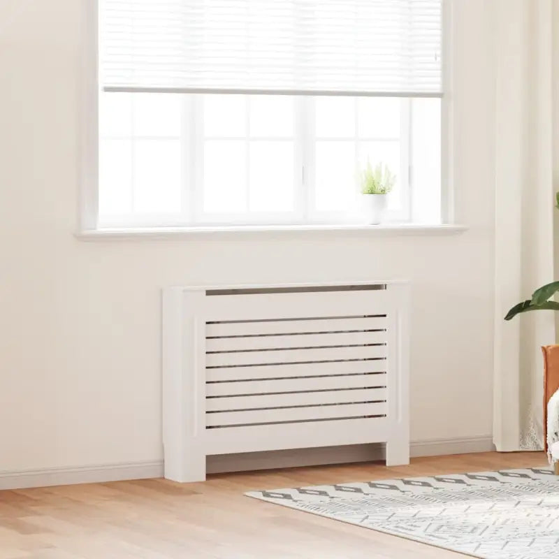 Decoratieve radiatorombouw voor meer ruimte en stijl in je woonkamer - Wit / 112 x 19 x 81.5 cm / 1 - Accessoires