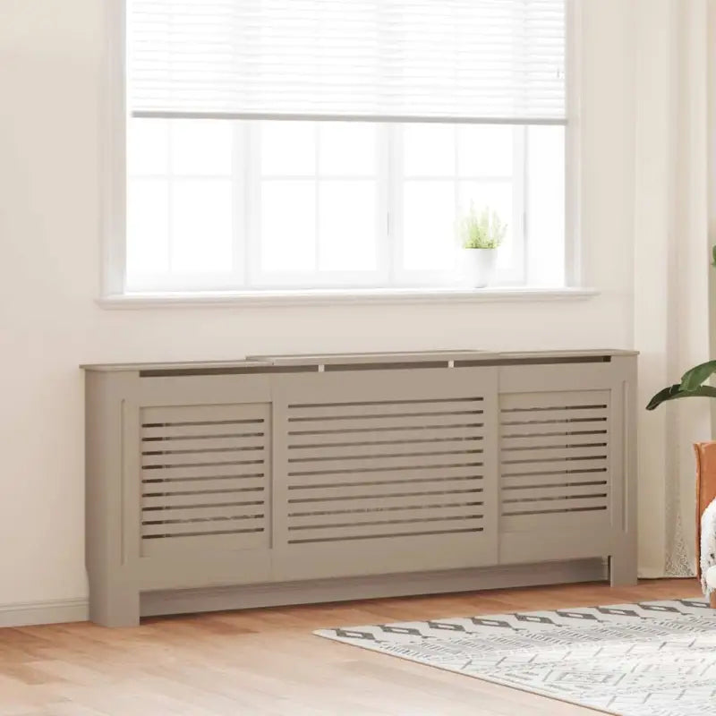Decoratieve radiatorombouw voor meer ruimte en stijl in je woonkamer - Bruin / 205 x 20.5 x 81.5 cm / 1 - Accessoires
