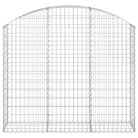 Decoratieve tuinbarrière van gegalvaniseerd ijzer met versterkte schanskorfhaken - Bloempotten & plantenbakken