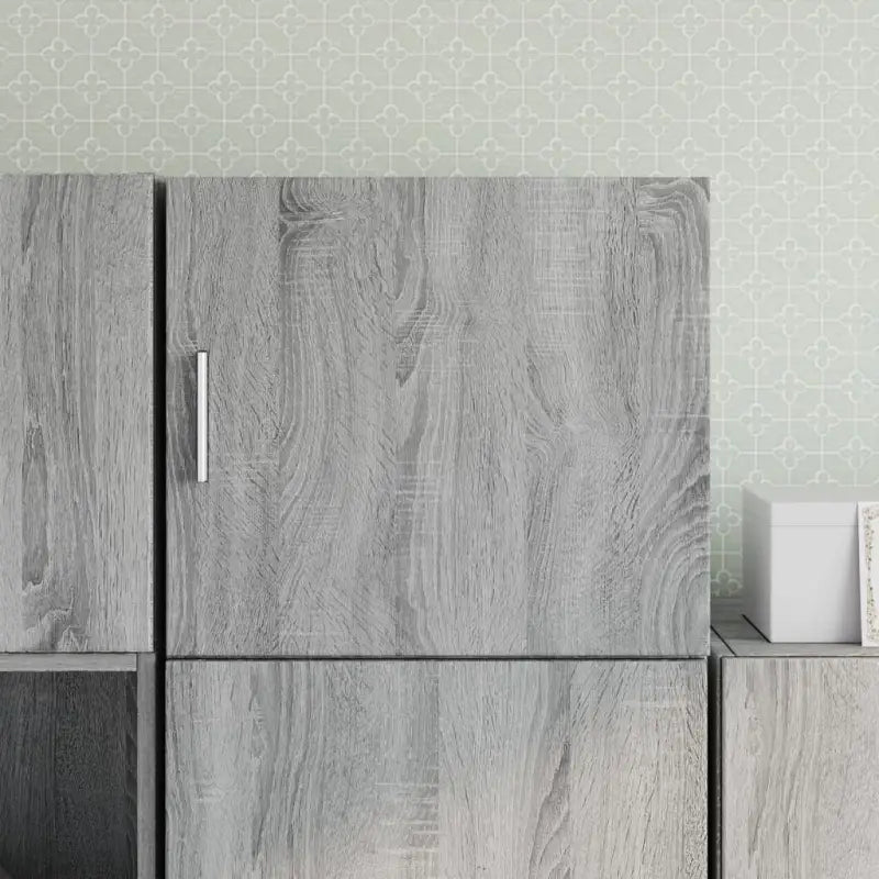 Decoratieve wandkast van bewerkt hout met duurzame en stabiele afwerking - Grijs sonoma / 1 - Dressoirs & buffetkasten