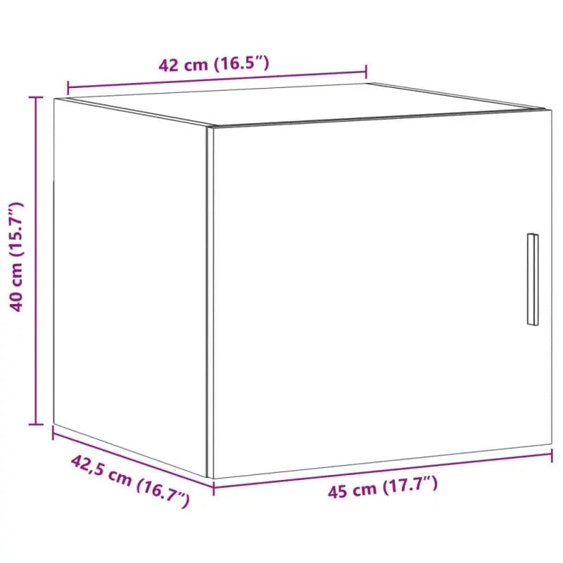 Decoratieve wandkast van bewerkt hout met duurzame en stabiele afwerking - Dressoirs & buffetkasten