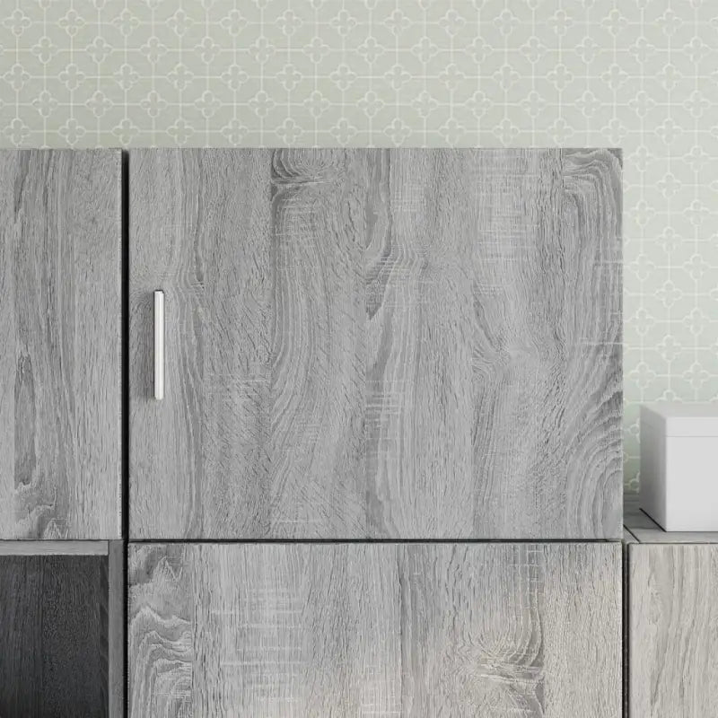 Decoratieve wandkast van bewerkt hout voor stijl en functionaliteit - Grijs sonoma / 1 - Dressoirs & buffetkasten