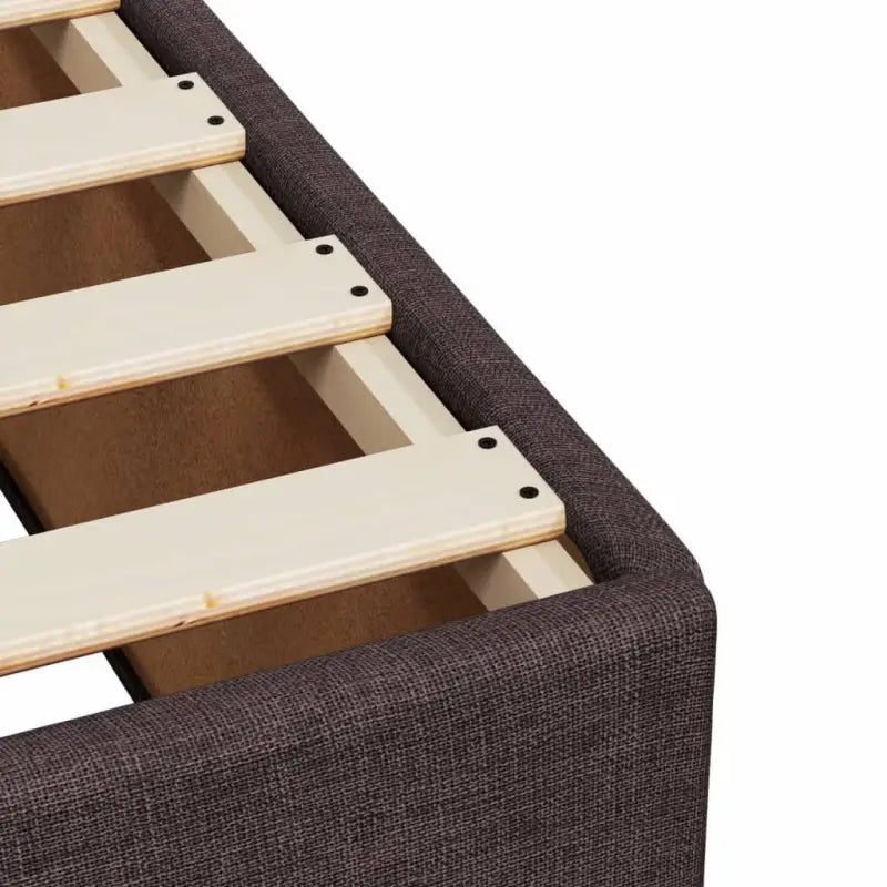 Donkerbruin boxspringbed met ademend vermogen en zachte materiaal vulling - Bedden & bedframes